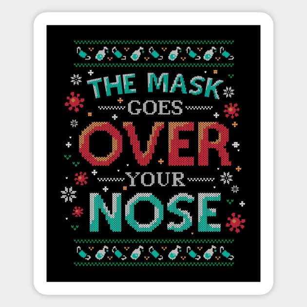 Mask Over Nose 2020 Pandemic Christmas Sticker by Geekydog